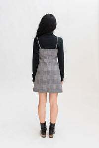 90s Mini Dress in Houndstooth Check ...